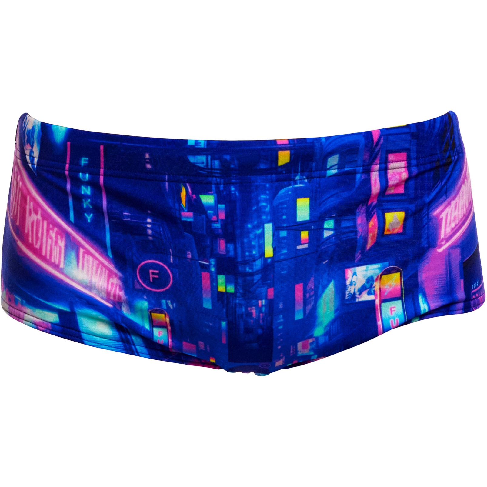 Photo produit de Funky Trunks Caleçon de Bain Garçon - Sidewinder Eco Trunks - Cyber City