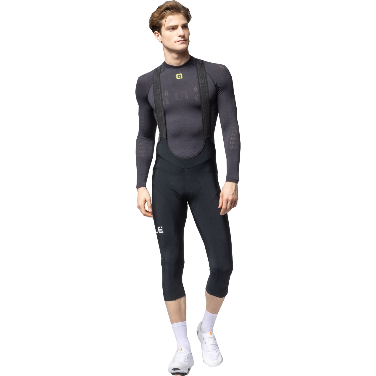 Мужские комбинезоны Alé PRAGMA Winter 2.0 - белый/черный