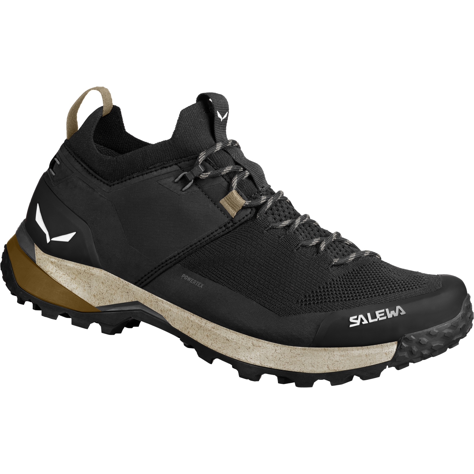 Picture of Salewa Puez Knit Powertex Hiking Shoes Men - black/black 0971