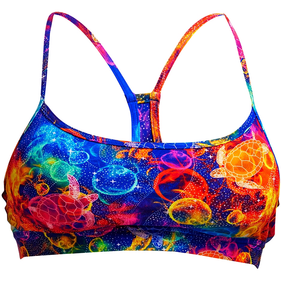 Produktbild von Funkita Swim Crop Damen Bikini Top - Ocean Galaxy