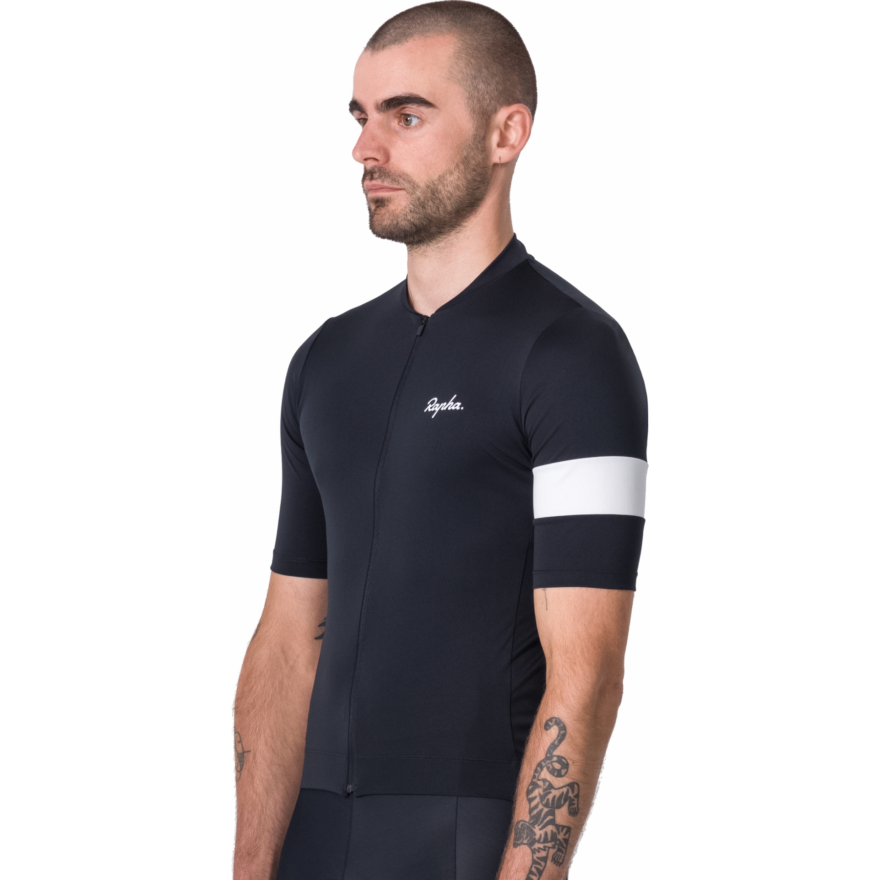 Rapha Core Short Sleeve Jersey Men - black/white | BIKE24