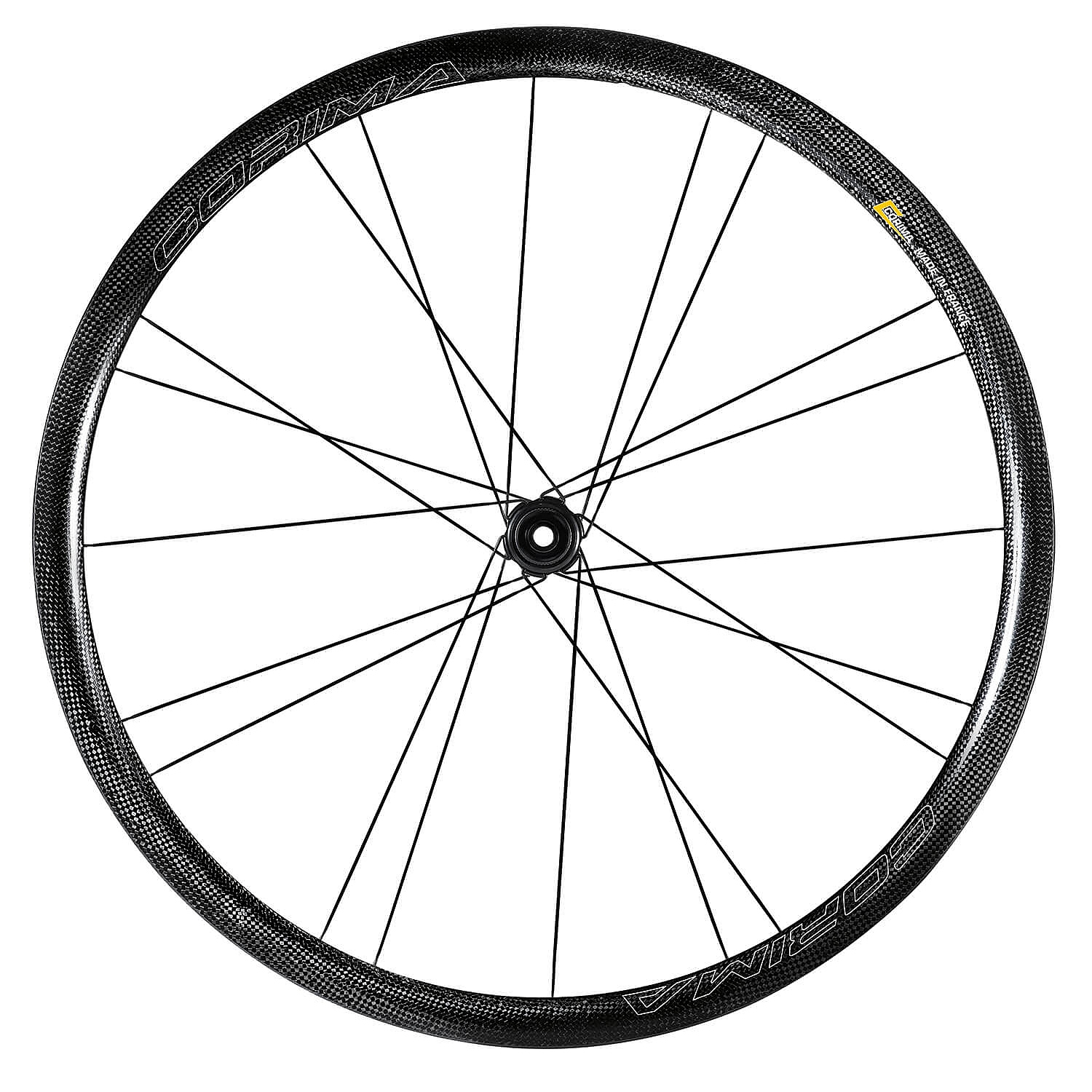 Productfoto van CORIMA 32 WS Black DX - Carbon Front Wheel - Clincher - Centerlock - 12x100mm - outline
