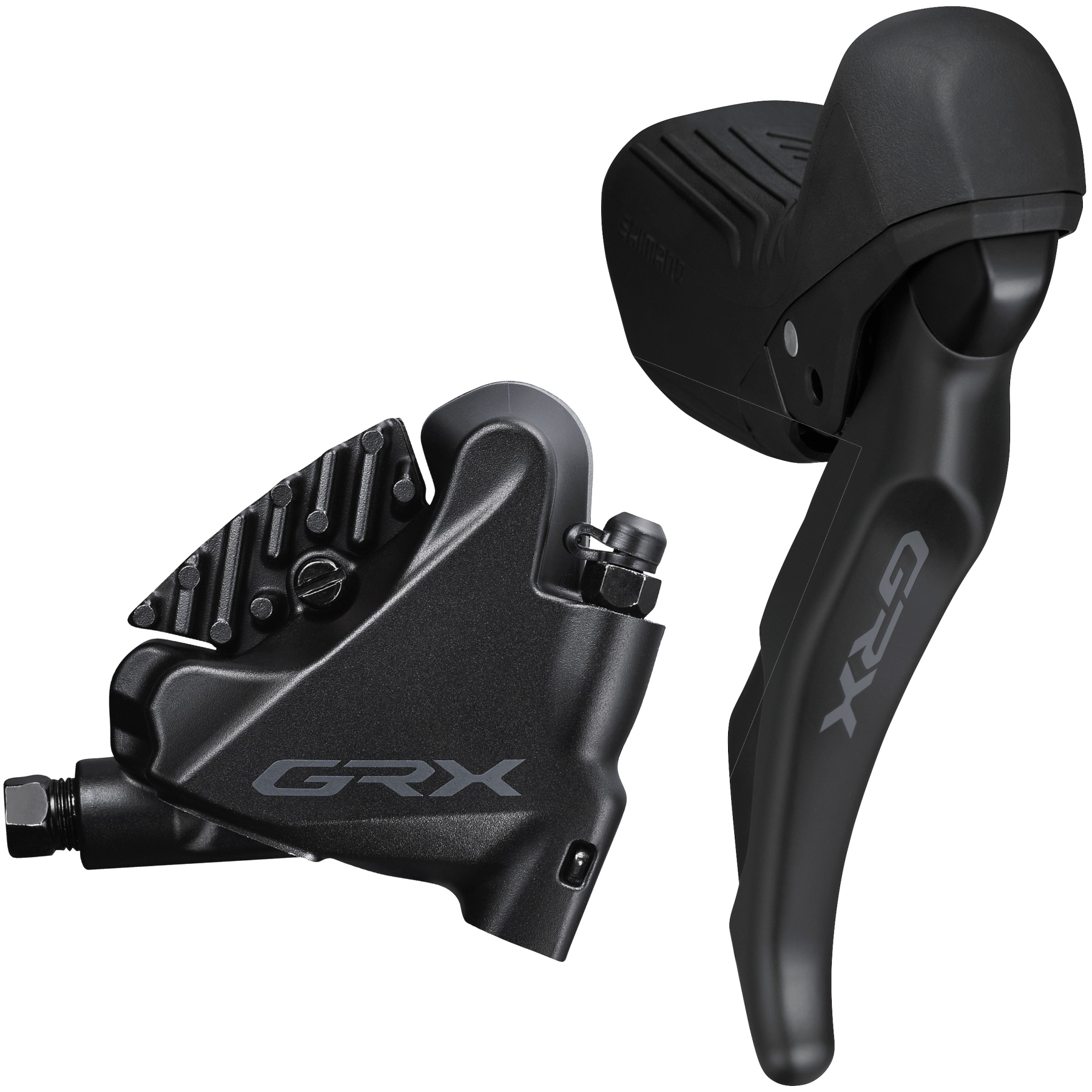Picture of Shimano GRX ST-RX610 + BR-RX400 Disc Brake - STI | Hydraulic | Flat Mount | 2x12-speed - right | rear