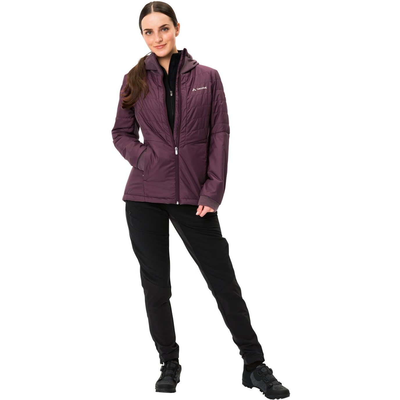 Vaude Pantalón Impermeable Mujer - Yaras Warm - cassis