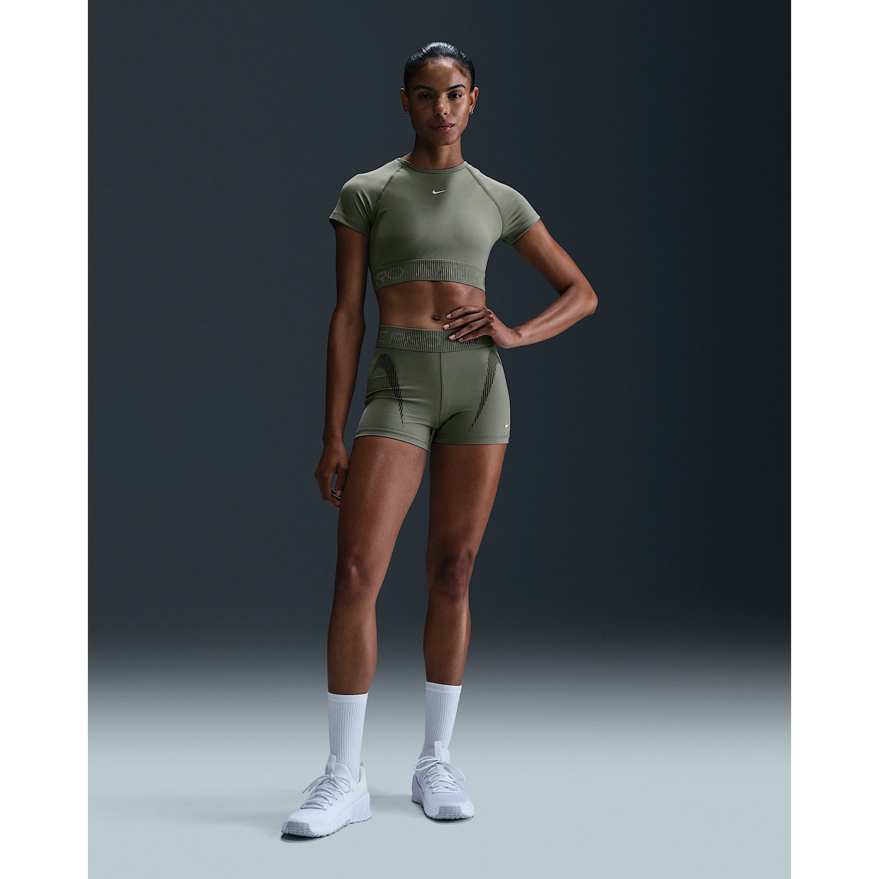 nike pro army shorts