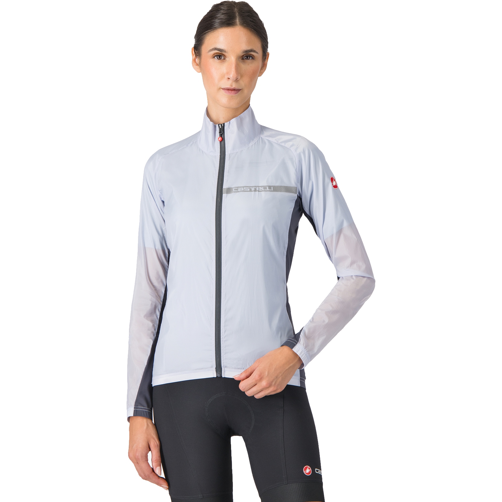 Castelli Squadra Stretch Jacket Women - silver grey/dark grey | BIKE24