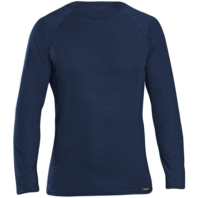 Produktbild von GripGrab Merino Polyfiber Langärmeliges Unterhemd - Navy Blue