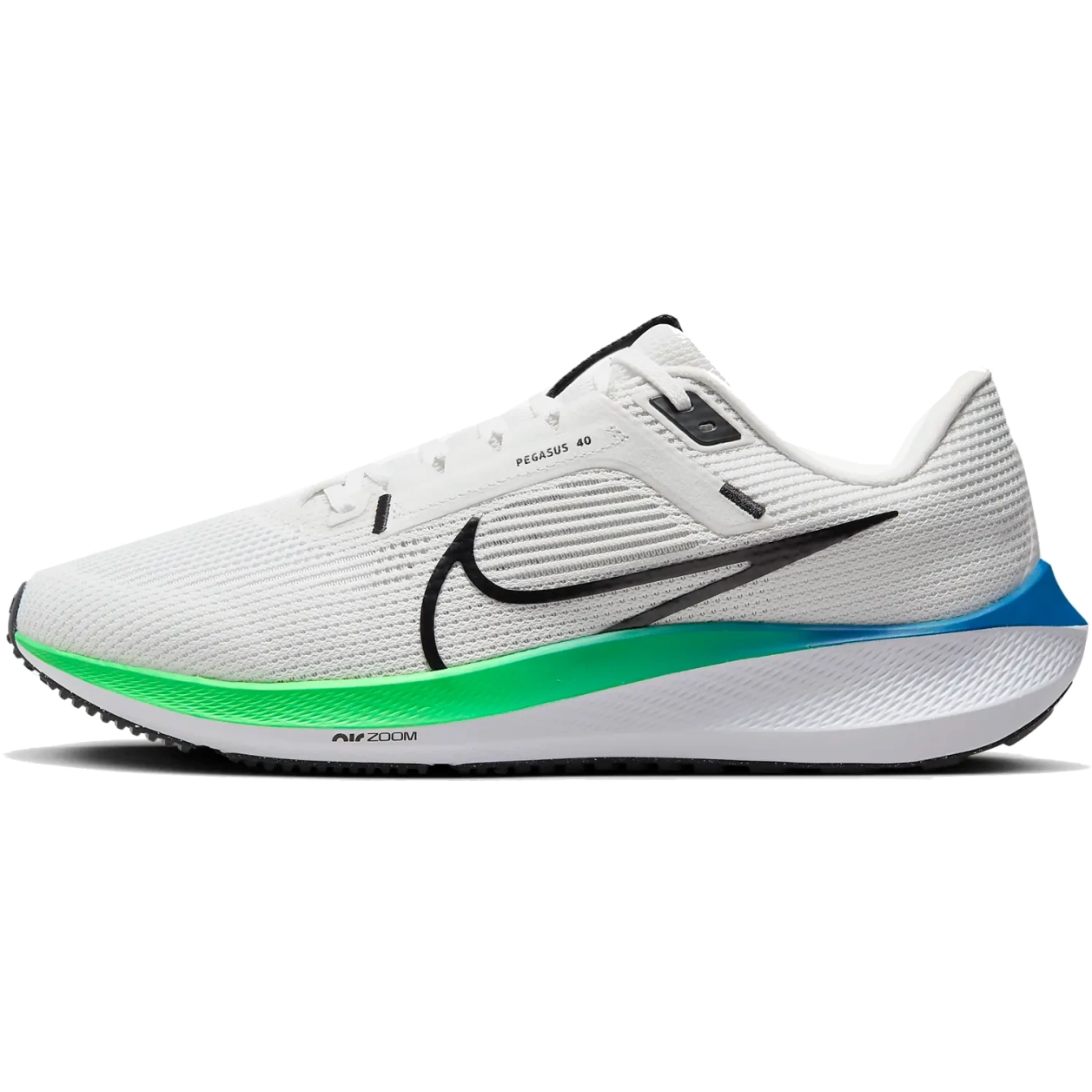 Photo produit de Nike Chaussures de course Homme - Air Zoom Pegasus 40 - platinum tint/white/green strike/black DV3853-006