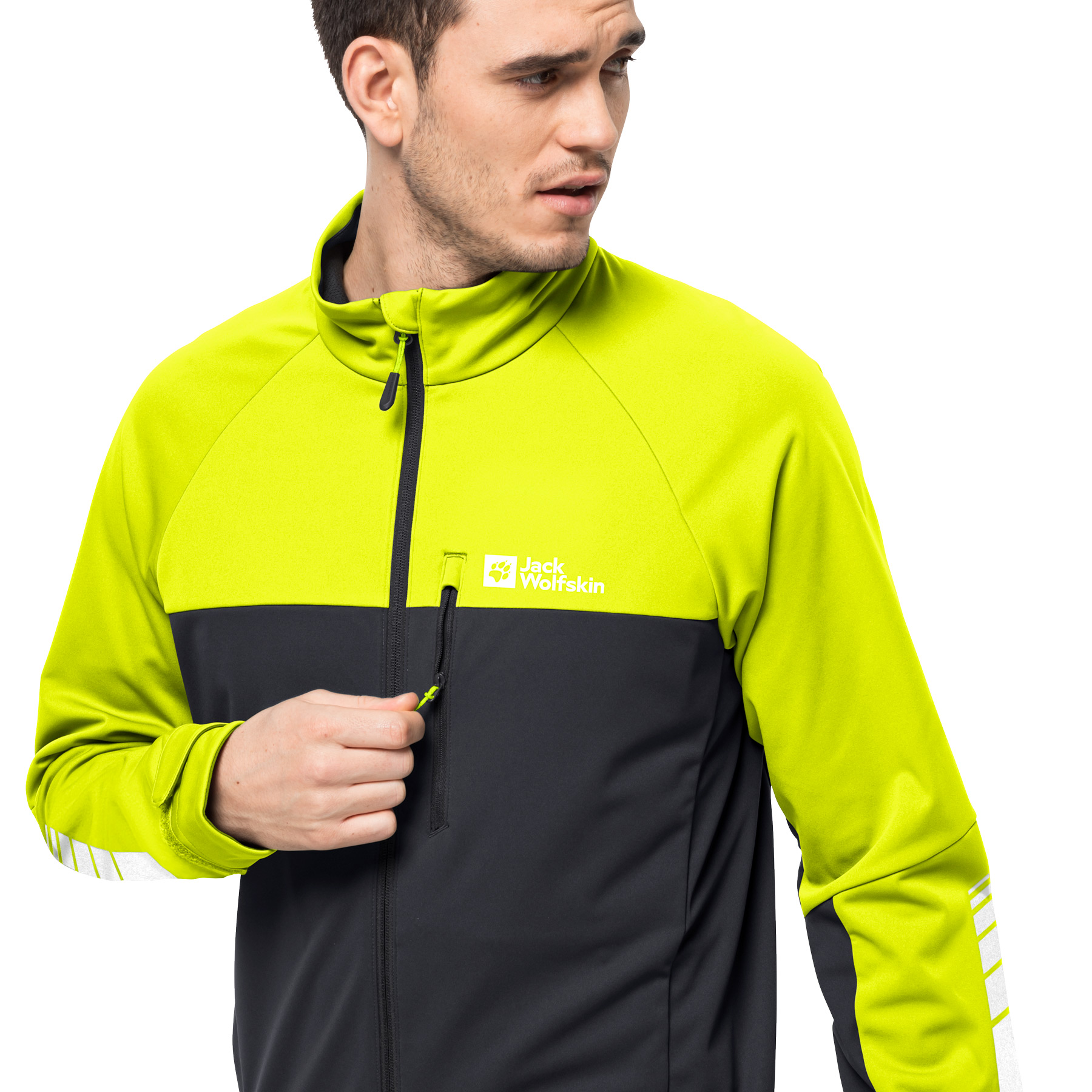 Jack wolfskin store neon jacket