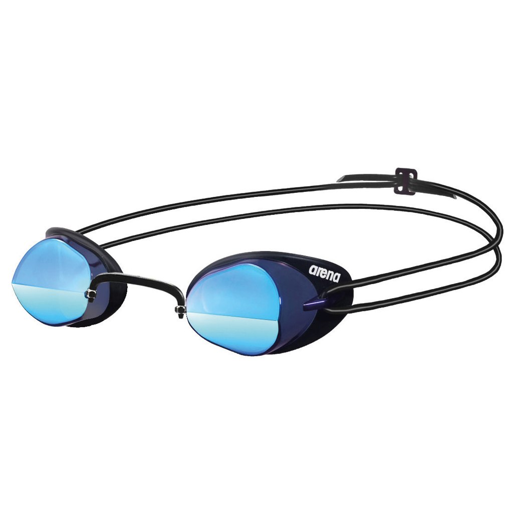 Picture of arena Swedix Mirror Swimming Goggle - Smoke - Blue/Black