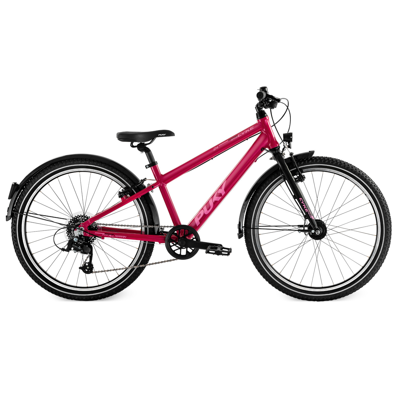 Photo produit de Puky CYKE 24-8 ACTIVE Vélo Enfant - 24&quot; | 8 Vitesses - berry/black