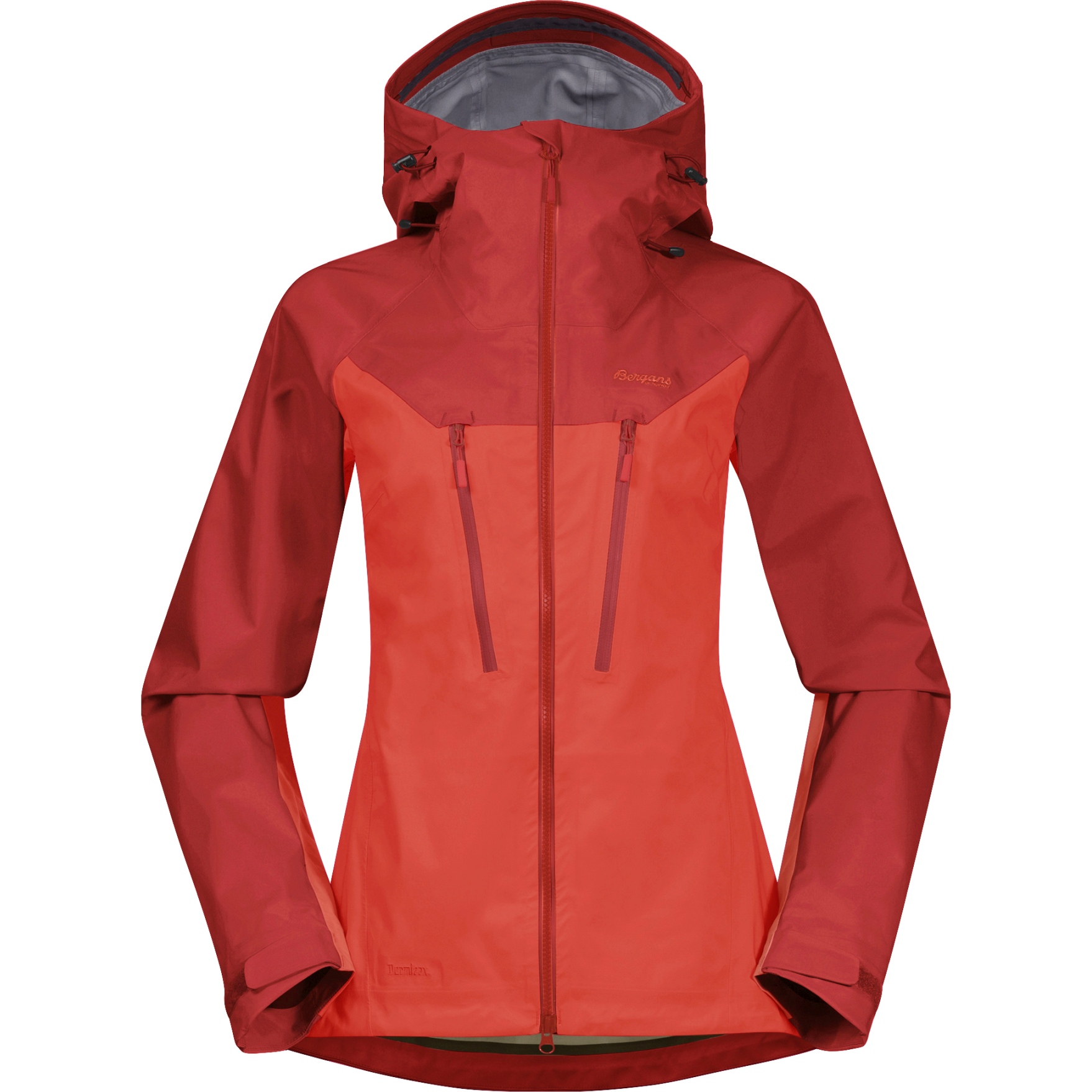 Picture of Bergans Cecilie 3L Women&#039;s Jacket - energy red/red leaf