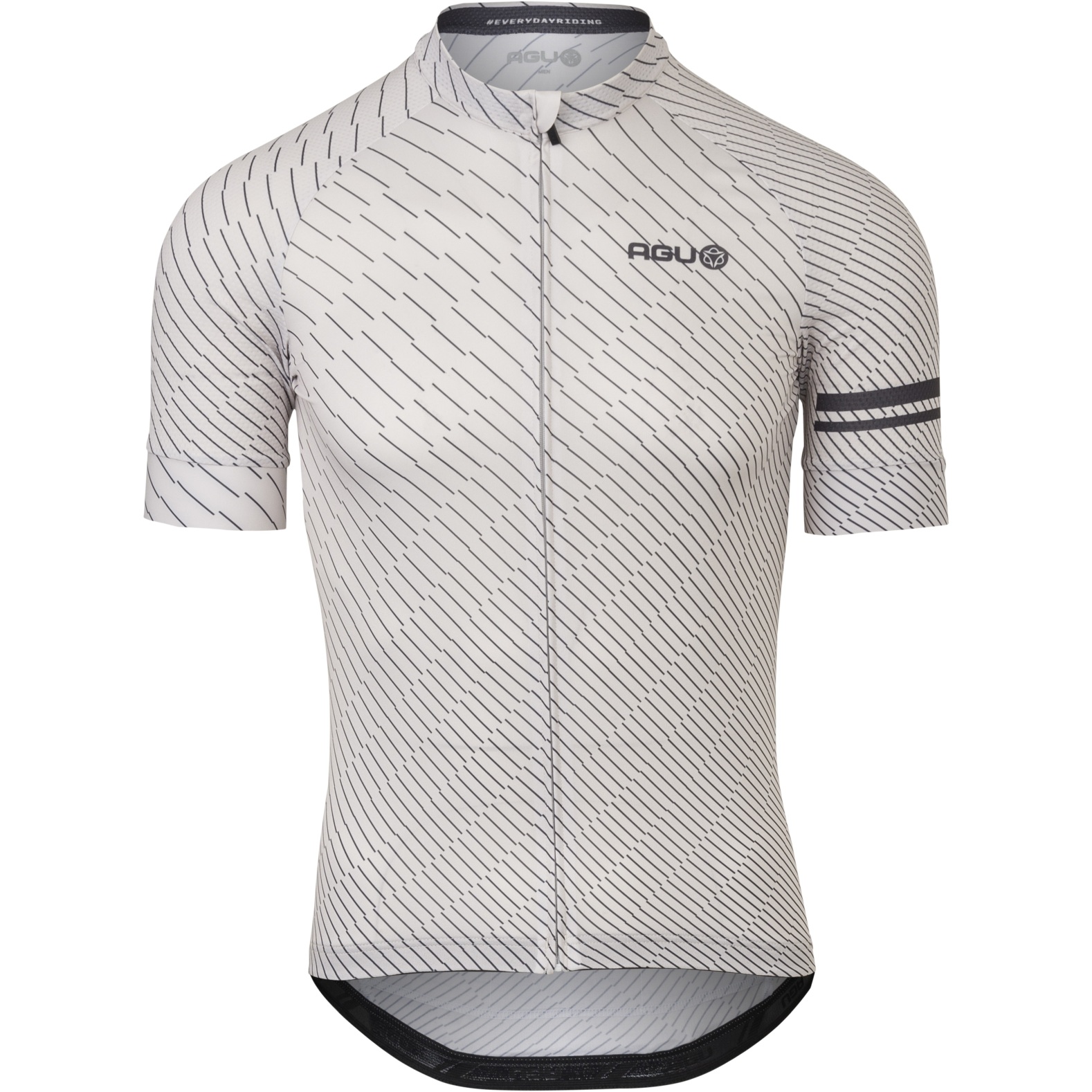 Photo produit de AGU Maillot à Manches Courtes Homme - Chippie Lines Essential - chalk white