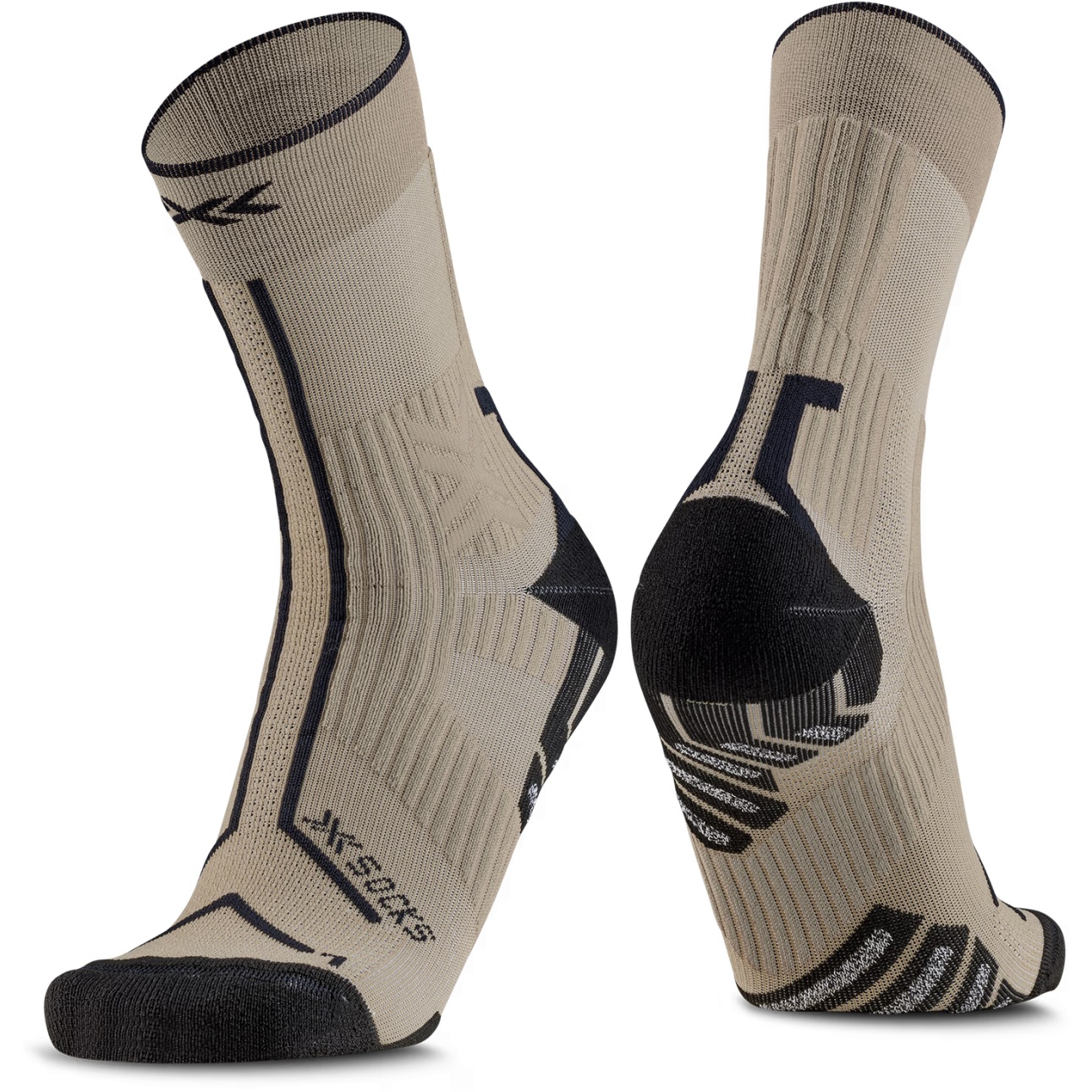 X-Socks Bike Pro Women Chaussette Femme, Opal Black/Arctic White, FR : S (Taille Fabricant : 35-36