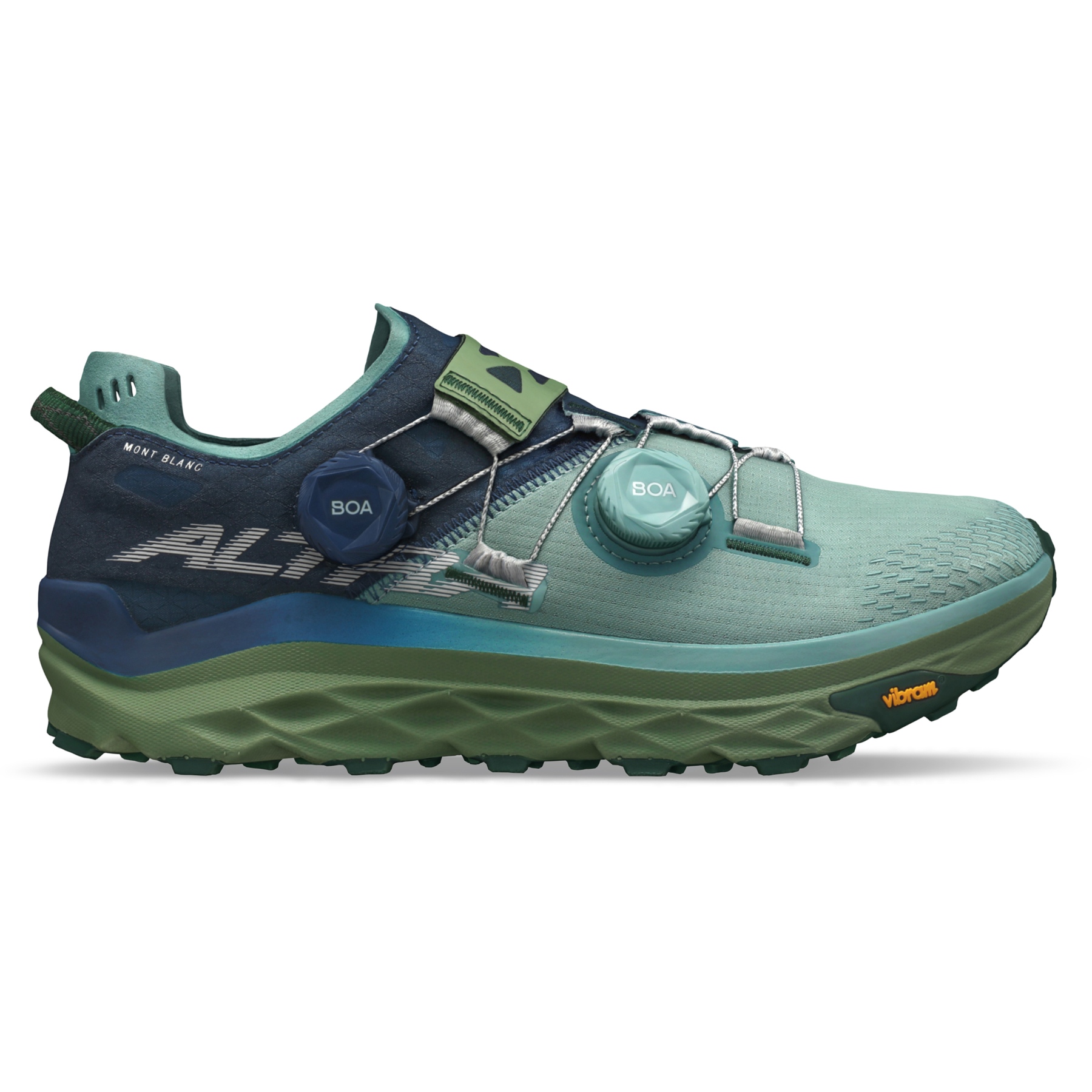 Picture of Altra Mont Blanc BOA® Trail Running Shoes Men - Blue/Green