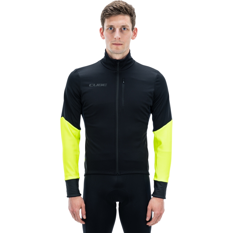 Picture of CUBE BLACKLINE Safety Softshell Jacket Men 12212 - black´n´neon yellow