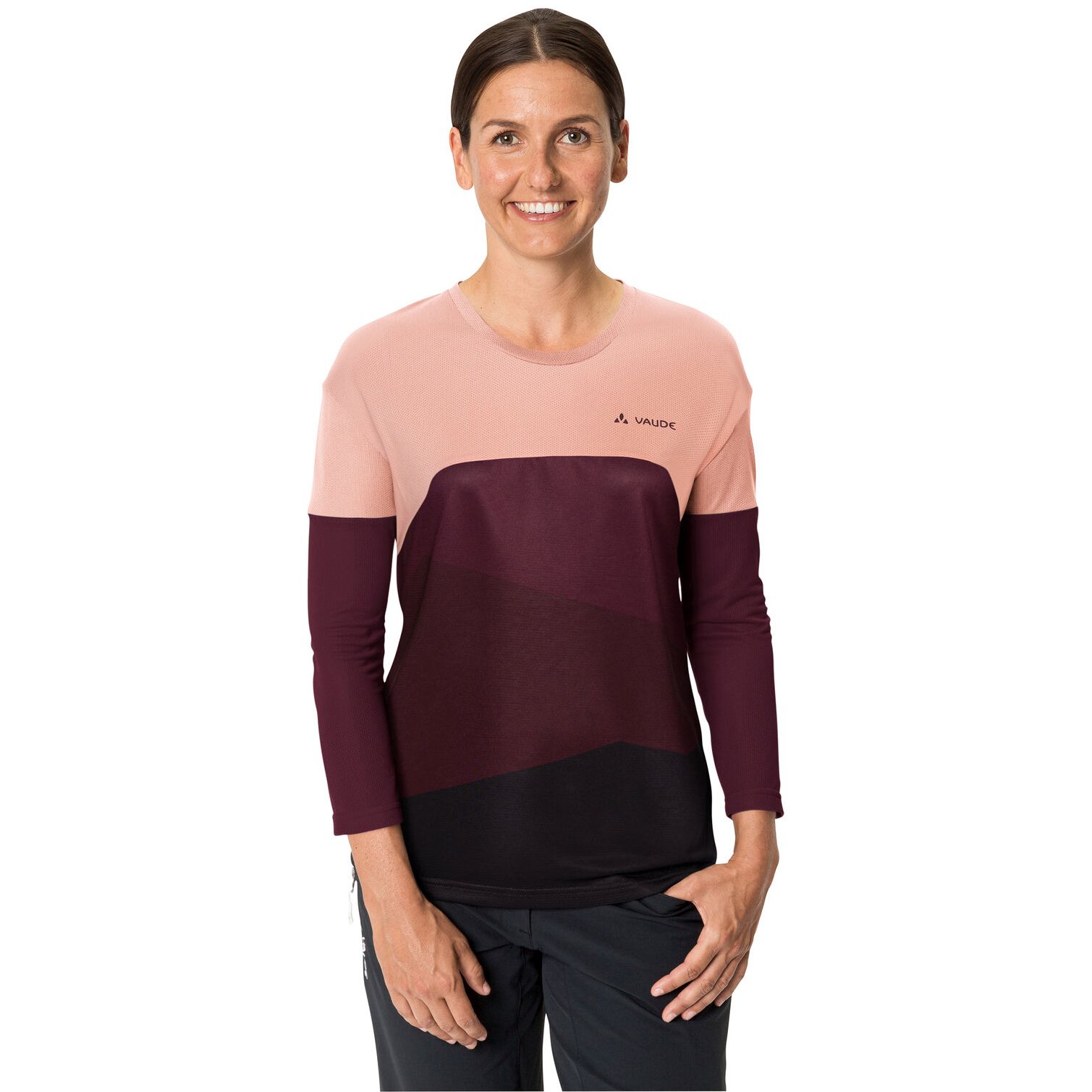 Produktbild von Vaude Moab Langarm T-Shirt V Damen - soft rose