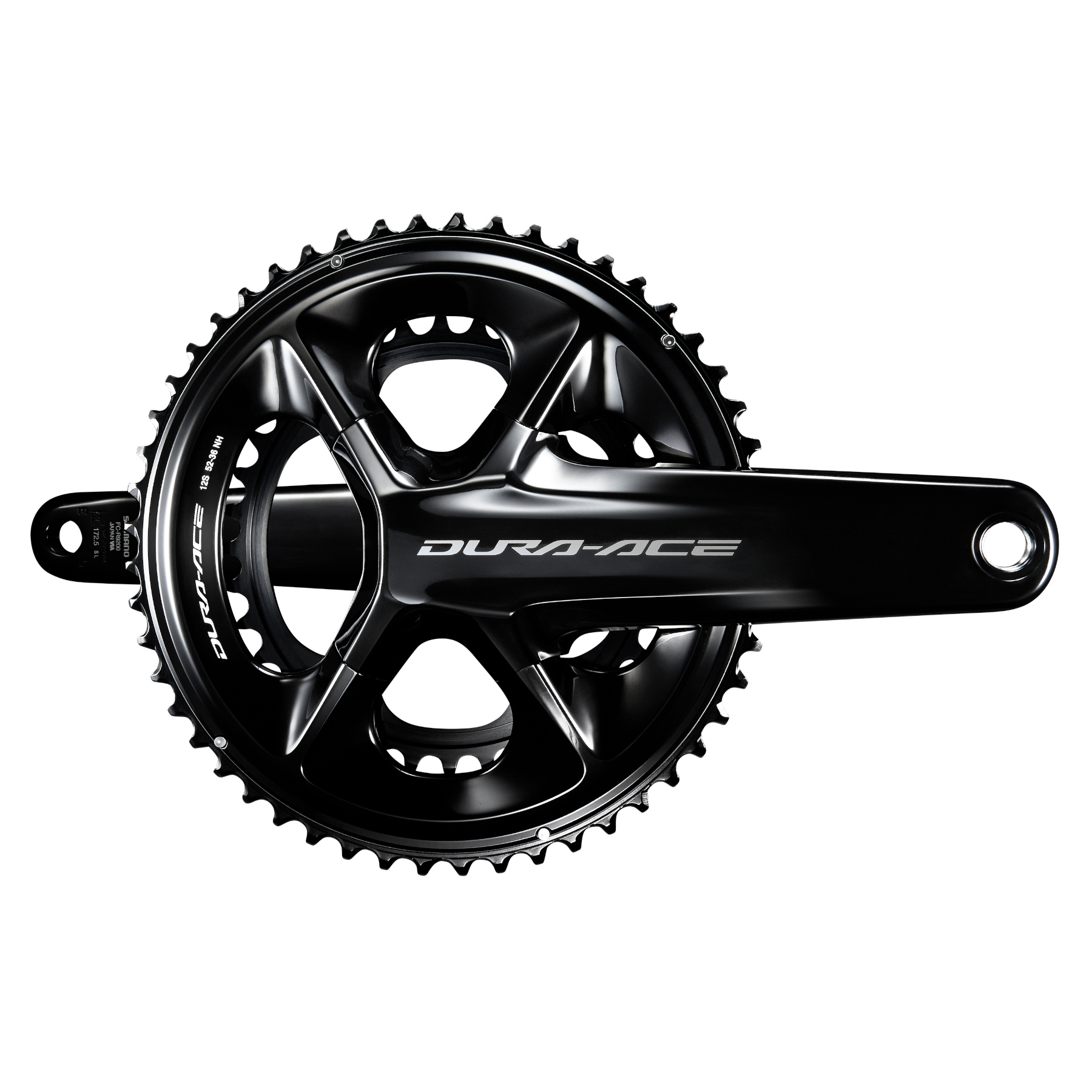 Shimano Dura Ace FC-R9200 Crankset - 2x12-speed - black | BIKE24