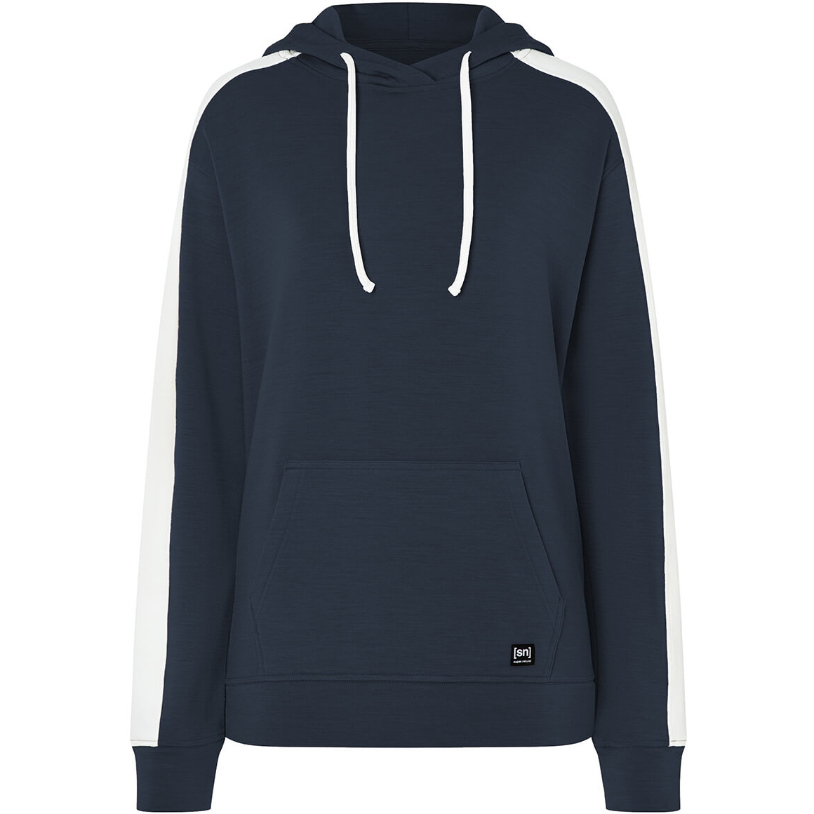 Produktbild von SUPER.NATURAL Colorado Kapuzenpullover Damen - Blueberry/Fresh White