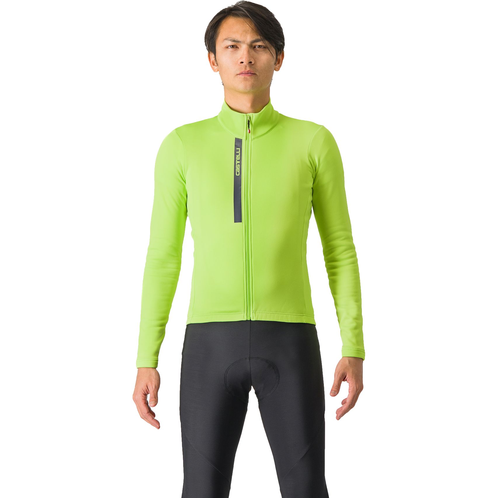 Productfoto van Castelli Entrata Thermoshirt met Lange Mouwen Heren - electric lime/dark grey 383