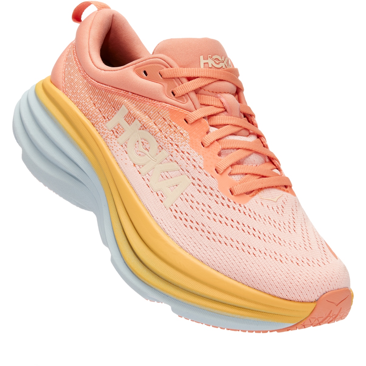 Picture of Hoka Bondi 8 Women&#039;s Running Shoes - shell coral / peach parfait