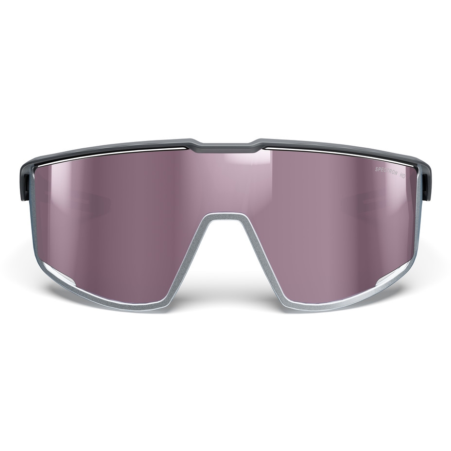 Julbo Fury Sunglasses - Dark Grey/Chrom Grey - Silver Flash