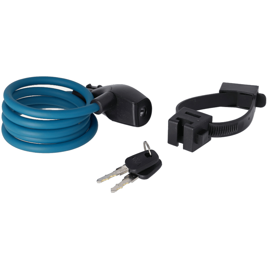 Productfoto van AXA Resolute 8-120 Kabelslot - petrol blue