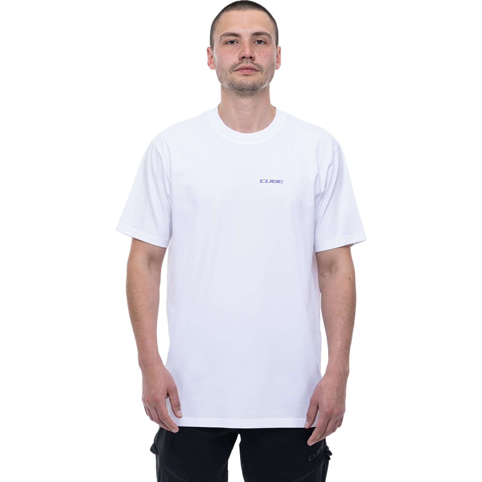 Photo produit de CUBE T-Shirt Homme - Organic Rollin´ GTY FIT - blanc