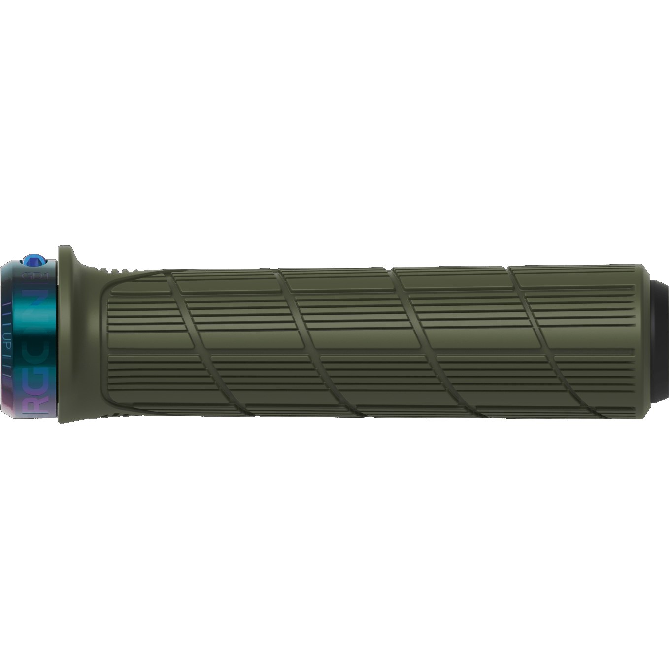 Ergon GE1 Evo Factory Grips – Frozen Moss / Oil Slick, Lock-On MTB Handlebars (135mm)