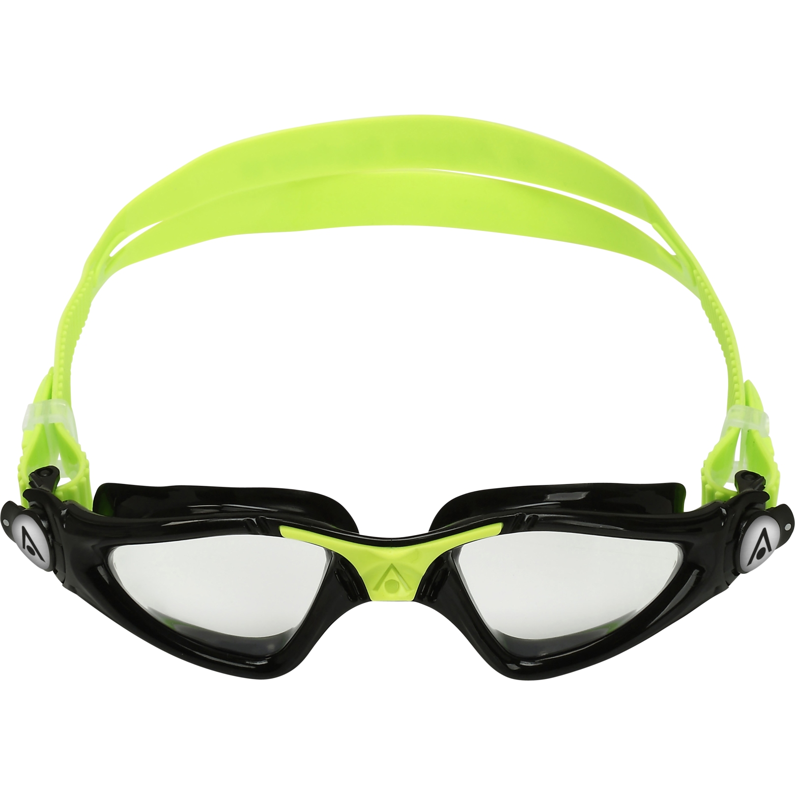 Picture of AQUASPHERE Kayenne Junior Kids Swim Goggles - Clear - Black/Bright Green