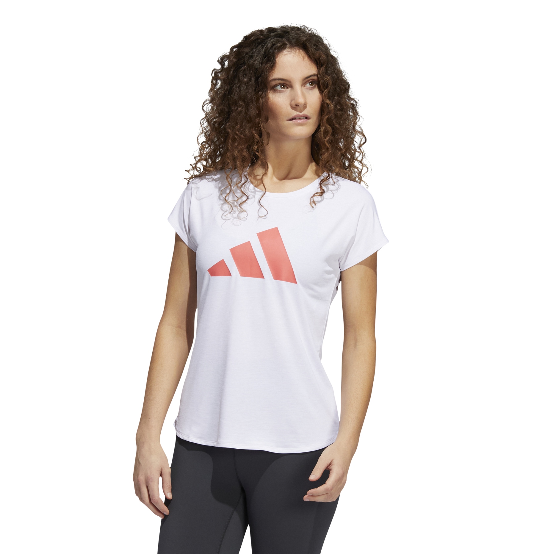 Bild von adidas Frauen 3-Streifen Training T-Shirt - weiss/semi turbo HD9568