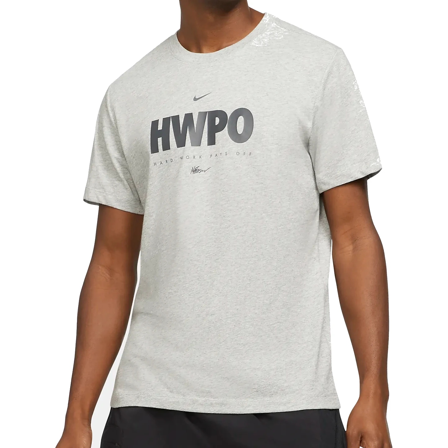 Productfoto van Nike Dri-FIT &quot;HWPO&quot; Trainings-T-Shirt Heren - dark grey heather DA1594-063