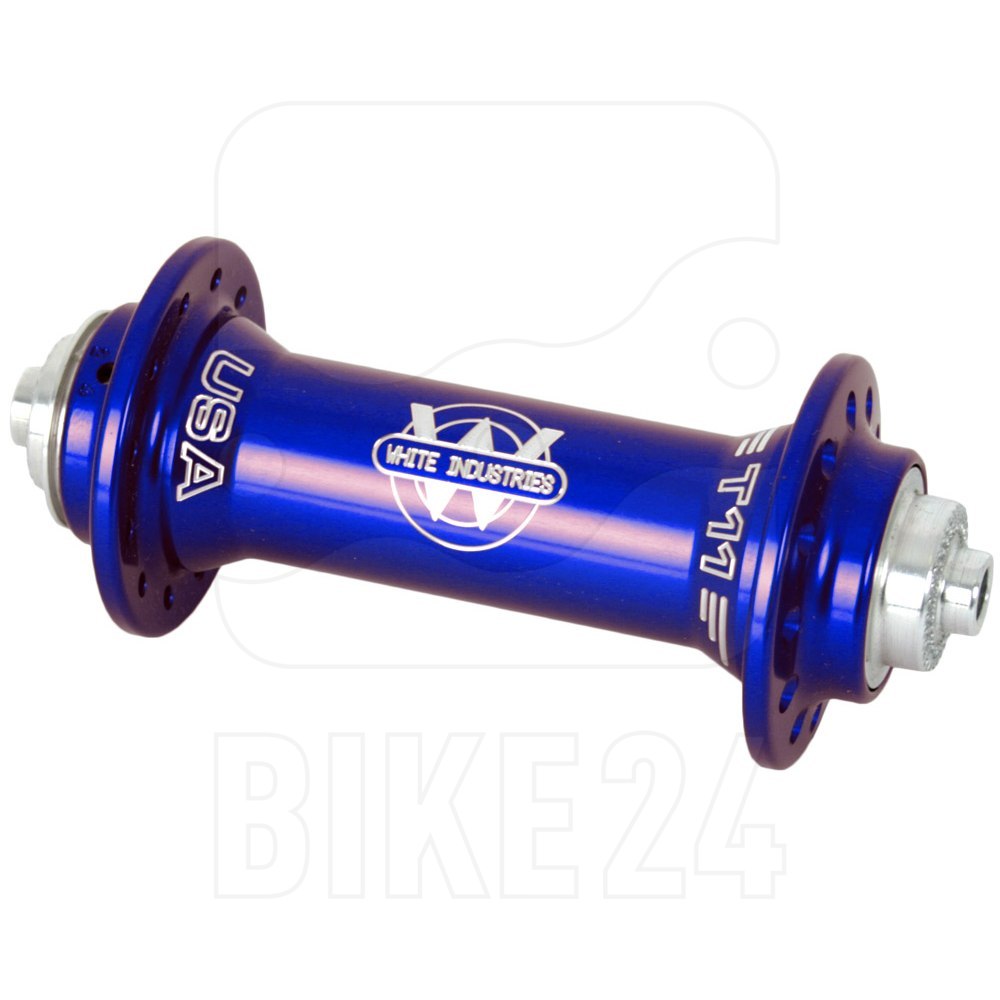 Image of White Industries T11 Front Hub - QR 9x100mm - blue