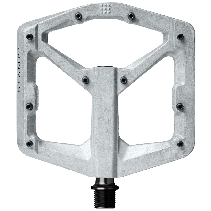 Picture of Crankbrothers Stamp 2 Flat Pedal - large - raw silver