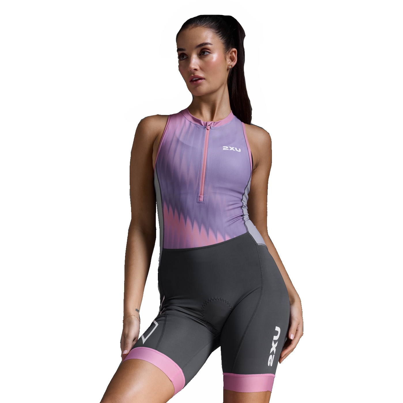 Productfoto van 2XU Core Trisuit Dames - digitial lilac/turbulence