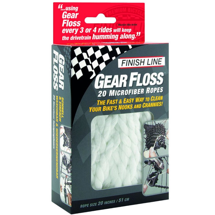 Produktbild von Finish Line Gear Floss Microfiber Rope Reinigungsfäden (20 Stück)
