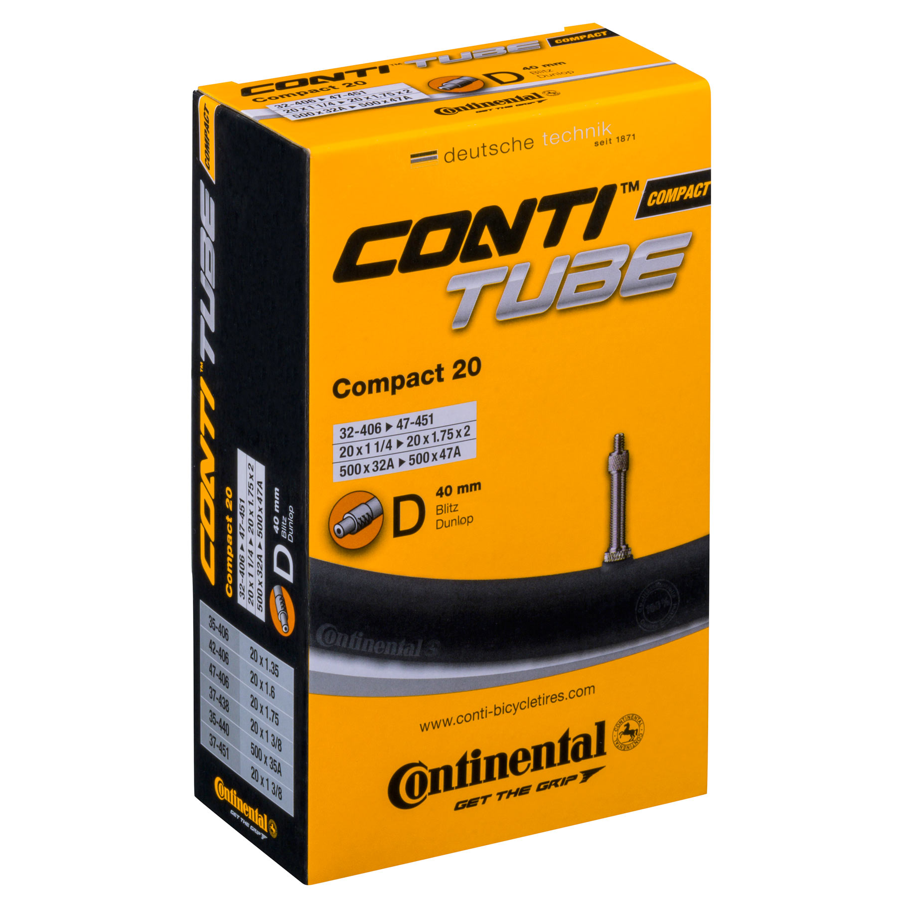 Picture of Continental Compact Inner Tube - 20&quot;