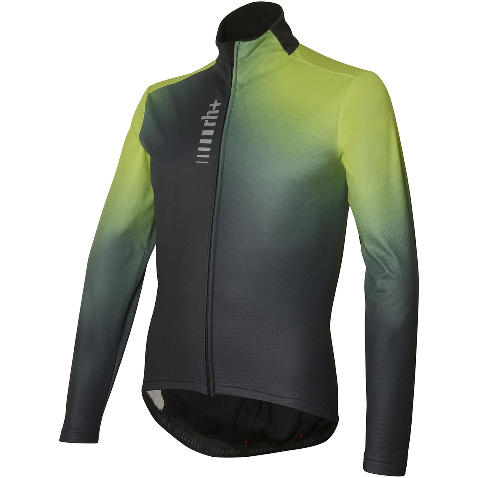 Picture of rh+ Stylus Printed Thermo Jacket Men - Graphite/Acid Lime Shadow