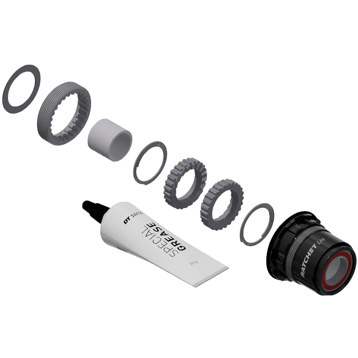 Produktbild von DT Swiss Upgrade Kit - Ratchet LN - SRAM XD | 18 Zähne | Aluminium - HXYXXX00N3769S