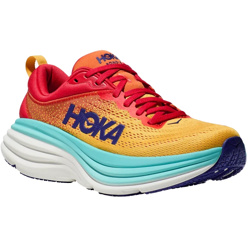 Hoka Bondi 8 Running Shoes Men - cerise / cloudless | BIKE24