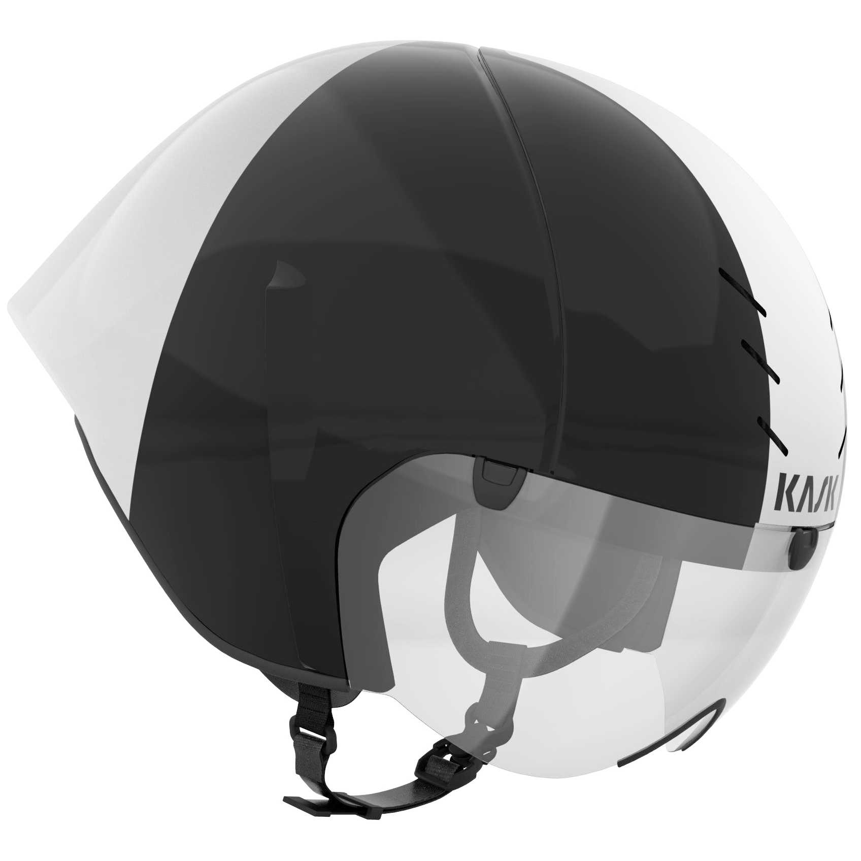Bild von KASK Mistral LW Triathlon- und Bahnradhelm - schwarz/weiß