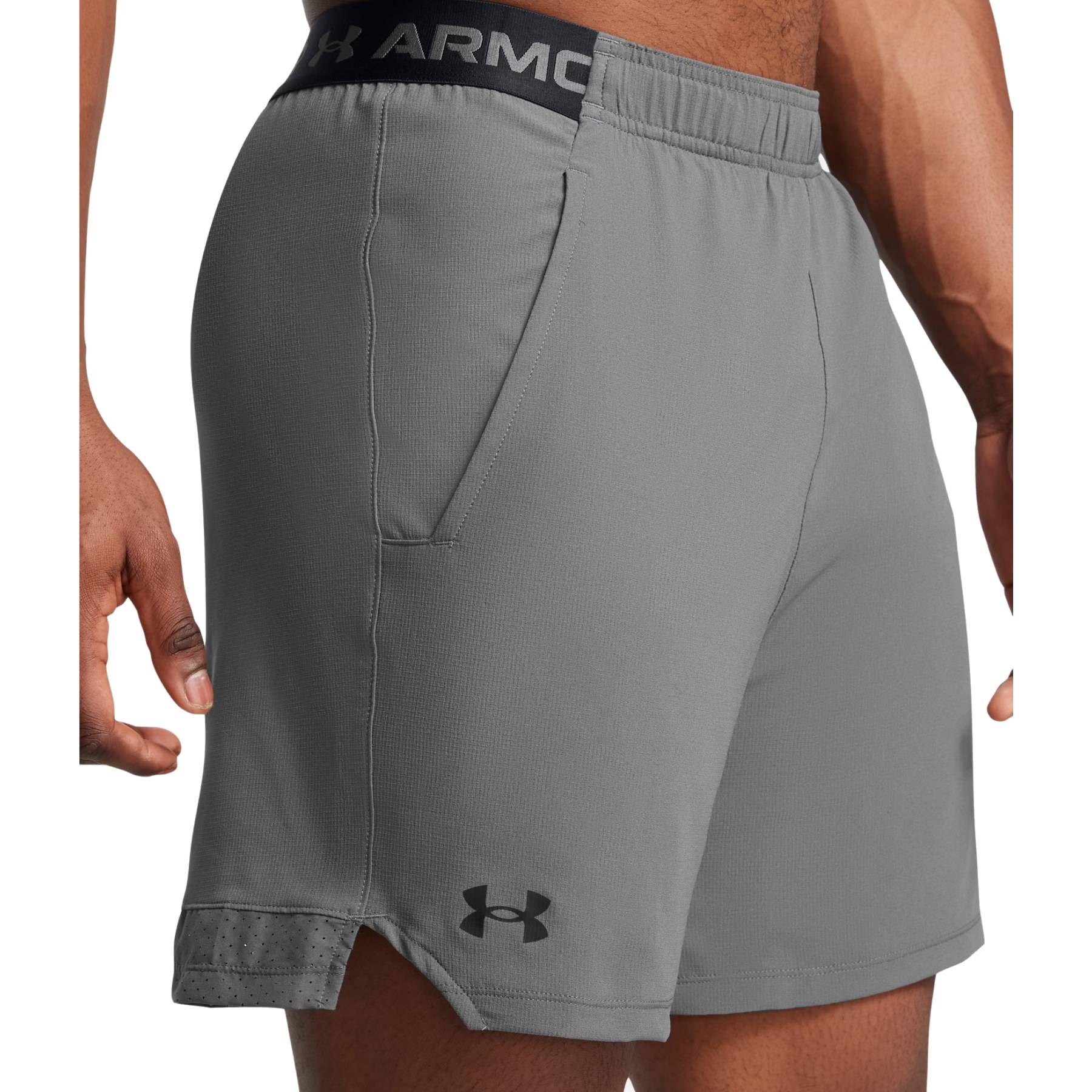 Produktbild von Under Armour UA Vanish Stoffshorts, 15 cm Herren - Castlerock/Black