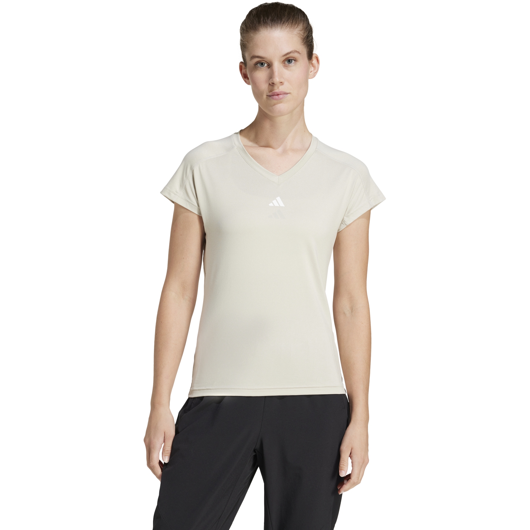 Produktbild von adidas AEROREADY Train Essentials Minimal Branding T-Shirt Damen - wonder alumina/white JC9563
