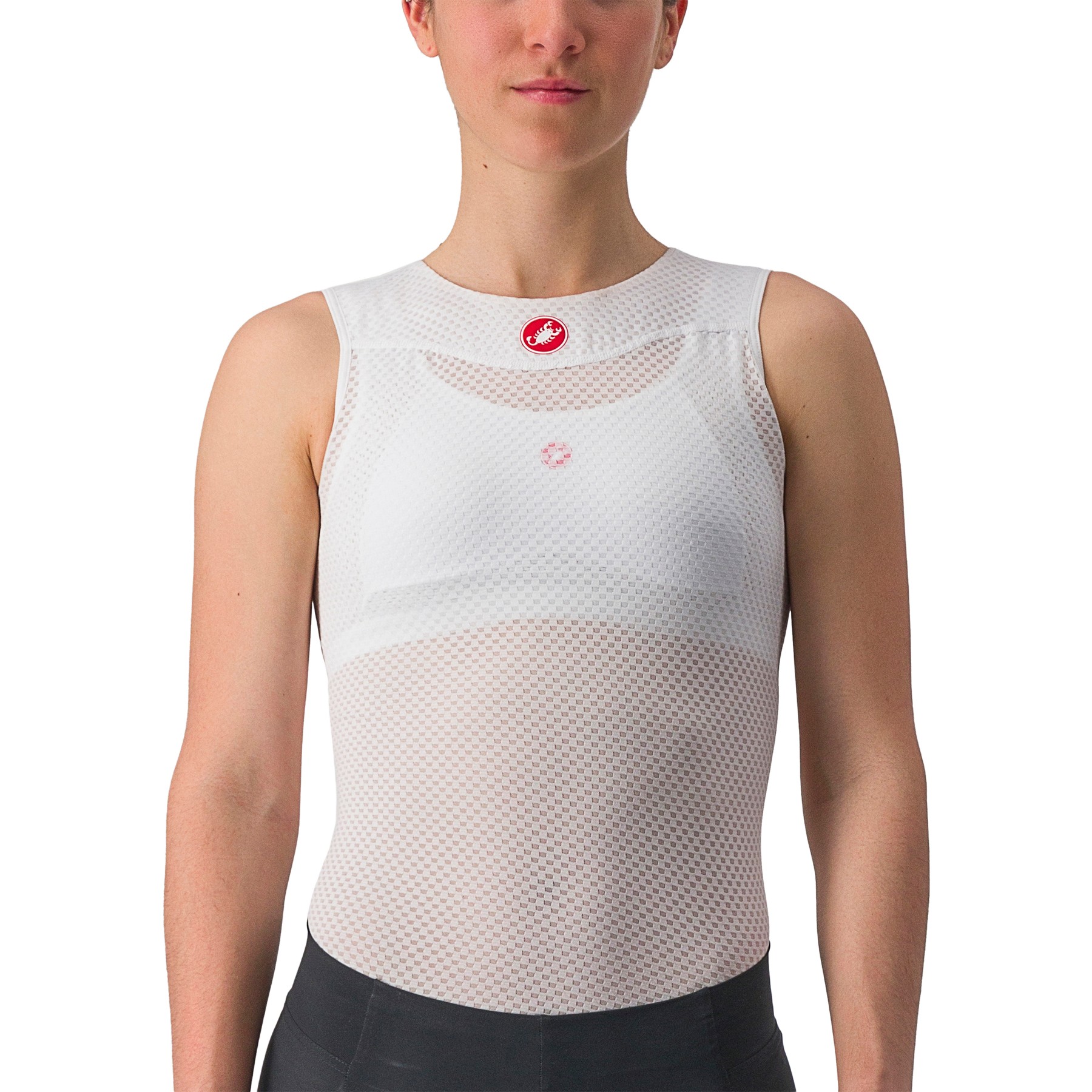 Foto de Castelli Pro Issue 2 W Sleveless Camisa para mujer - blanco 001