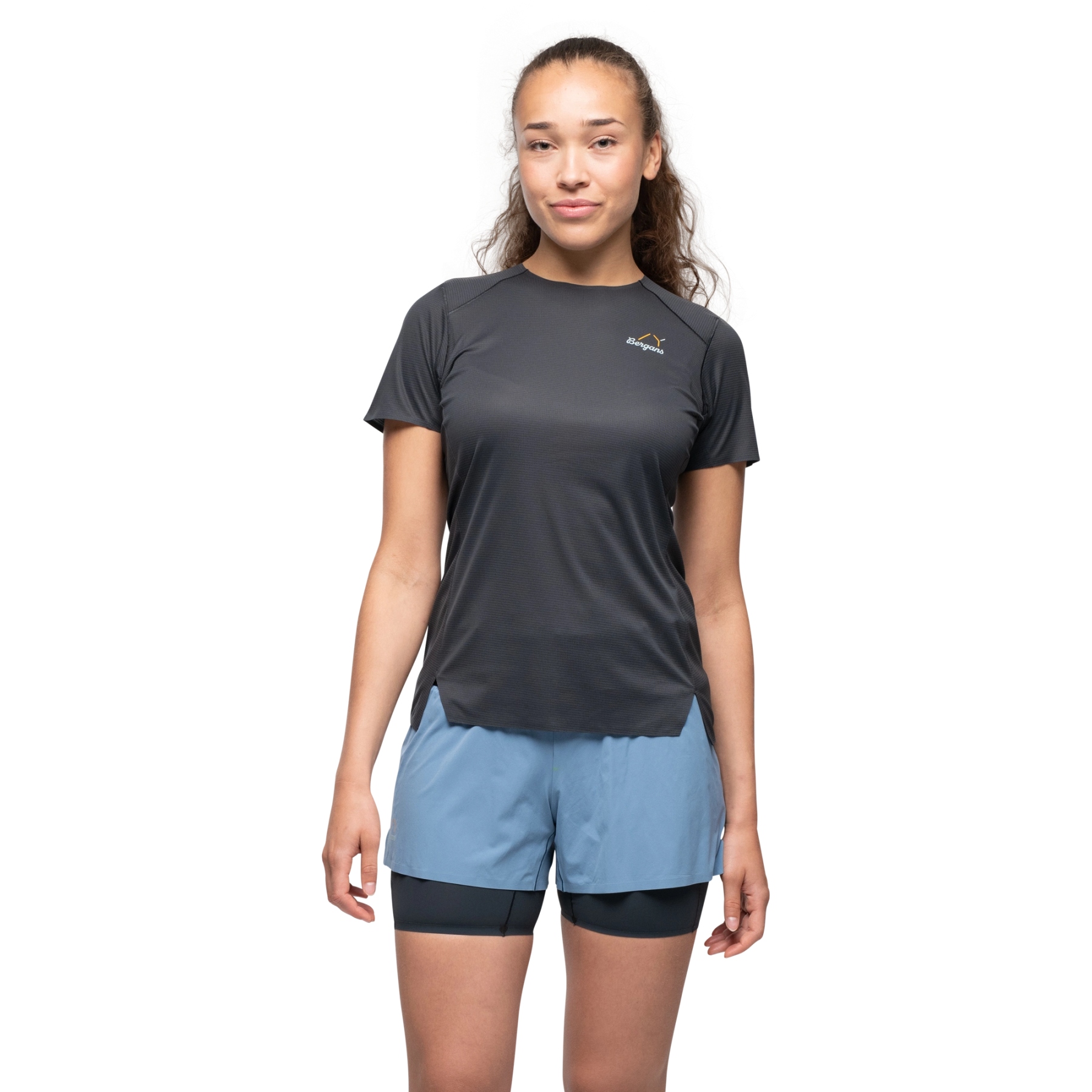 Produktbild von Bergans Y LightLine Fast T-Shirt Damen - dark shadow grey