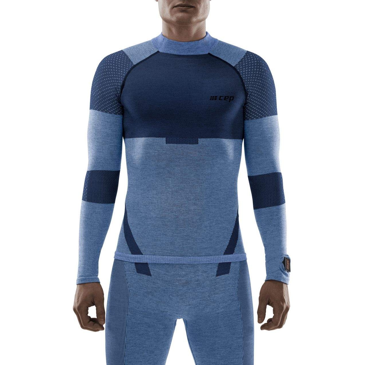 Picture of CEP Ski Touring Base Longsleeve Shirt - blue