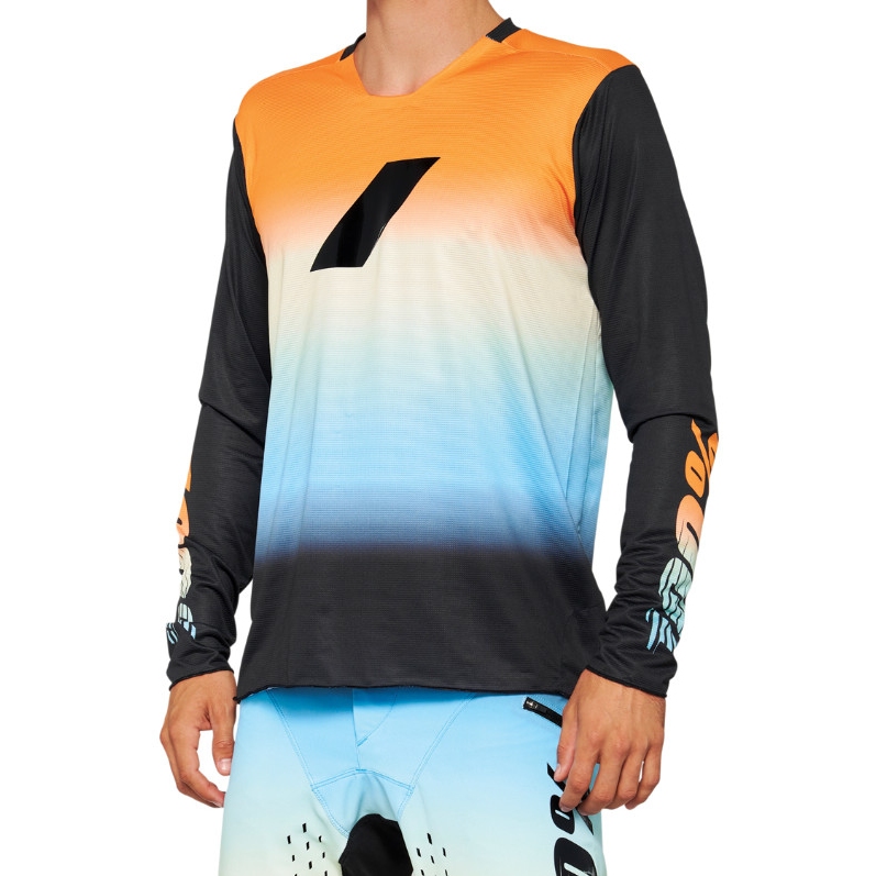 Picture of 100% R-Core X LE Long Sleeve Jersey - sunset