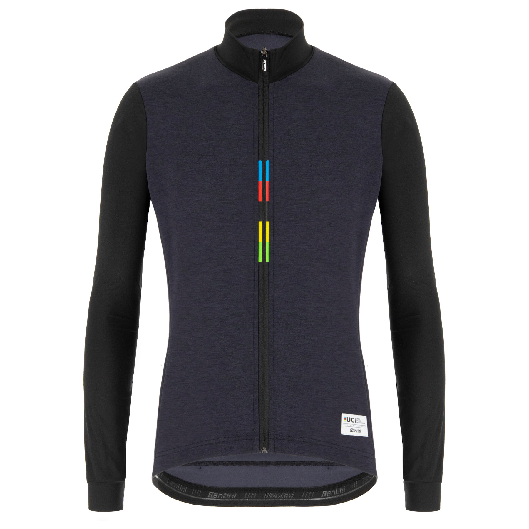 Picture of Santini UCI Rainbow Long Sleeve Jersey RE216075CLASSUCI