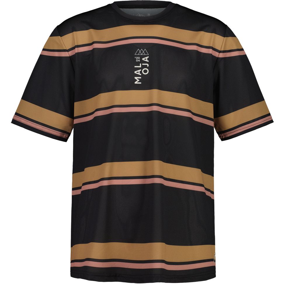 Produktbild von Maloja StewardM. Dirt Kurzarm Shirt Herren - deep black stripe 8865