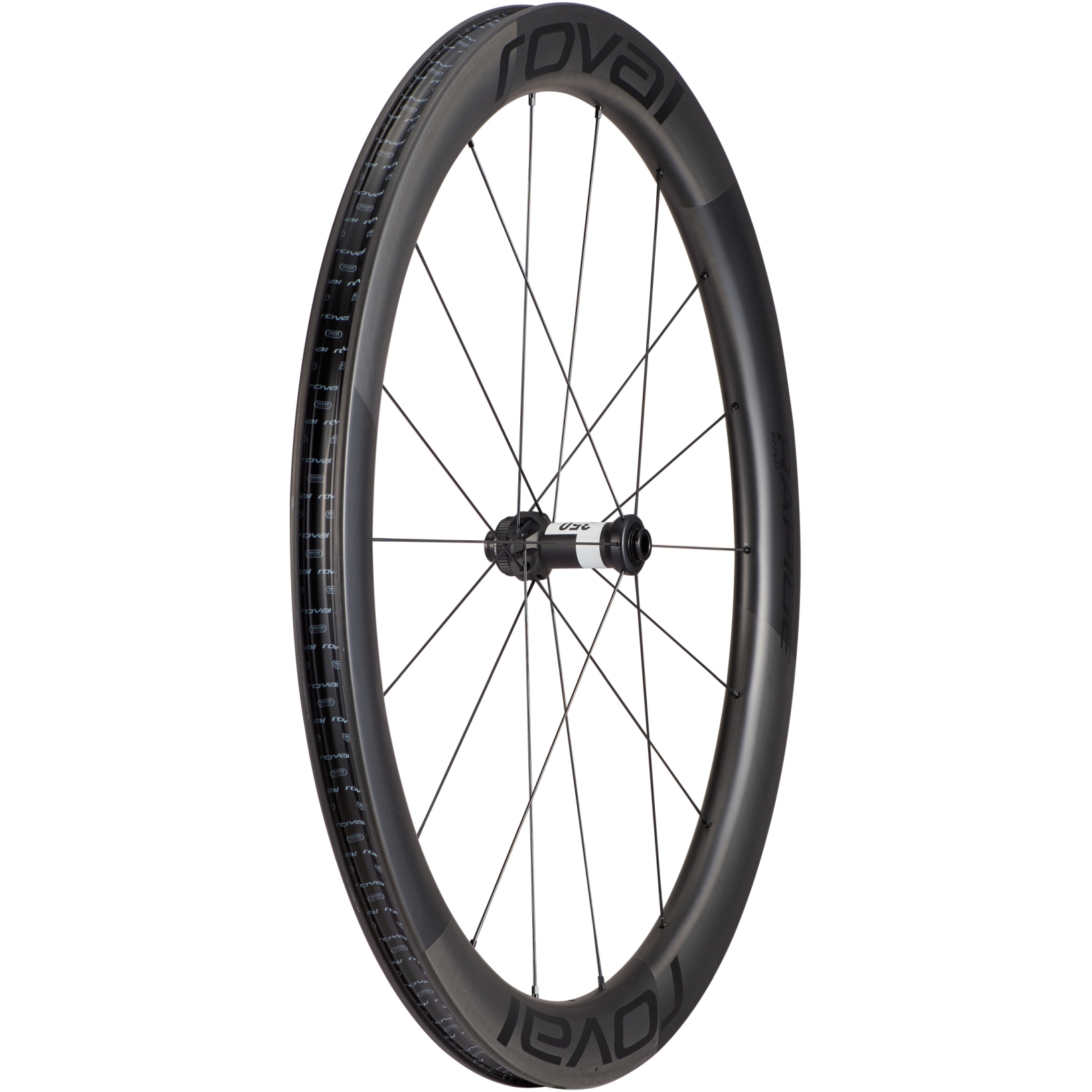 Picture of Specialized Roval Rapide CL II Front Wheel - 28&quot; | Centerlock | 12x100mm - Satin Carbon/Satin Black